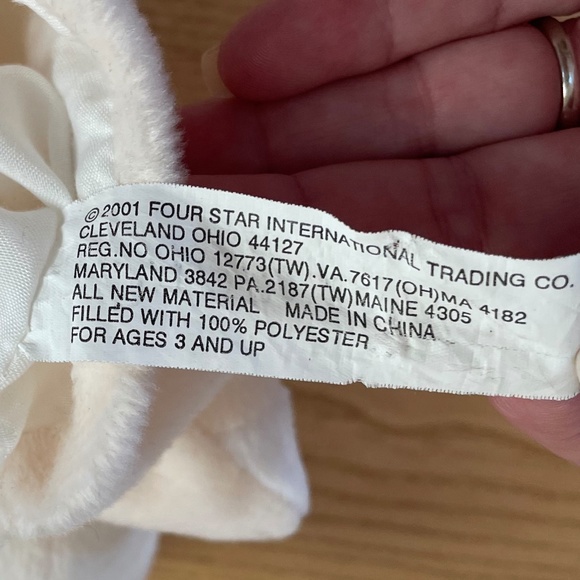 Plush Sheep Lamb Hand Puppet Cream Color 9” Four Star International Trading Co - Picture 5 of 8